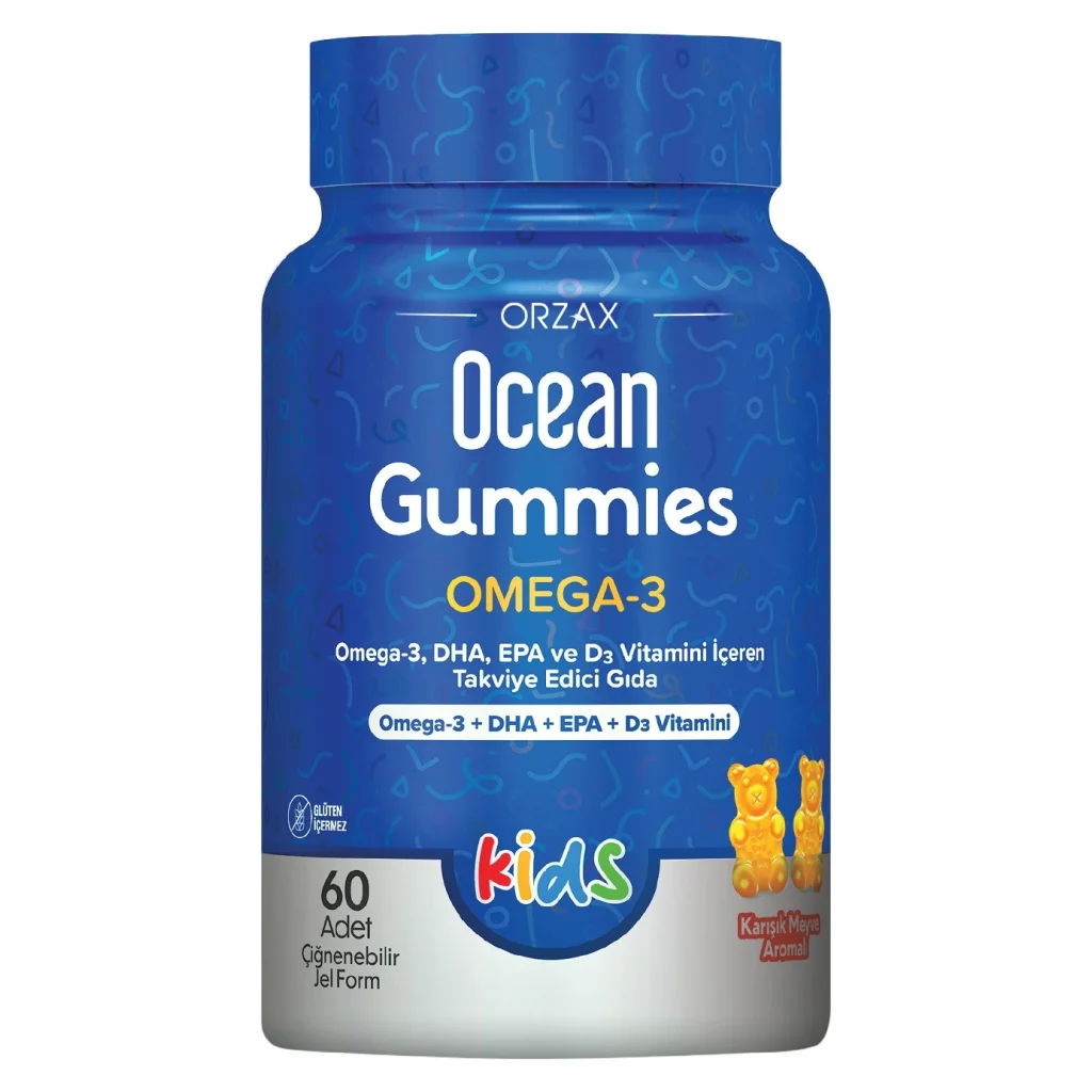 Ocean Gummies Omega 3 60 Adet Çiğnenebilir Jel Form