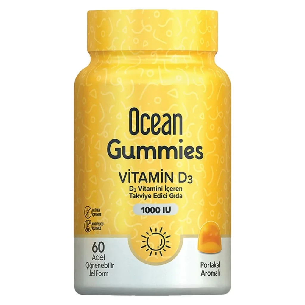 Ocean Gummies Vitamin D3 60 Çiğneme Form