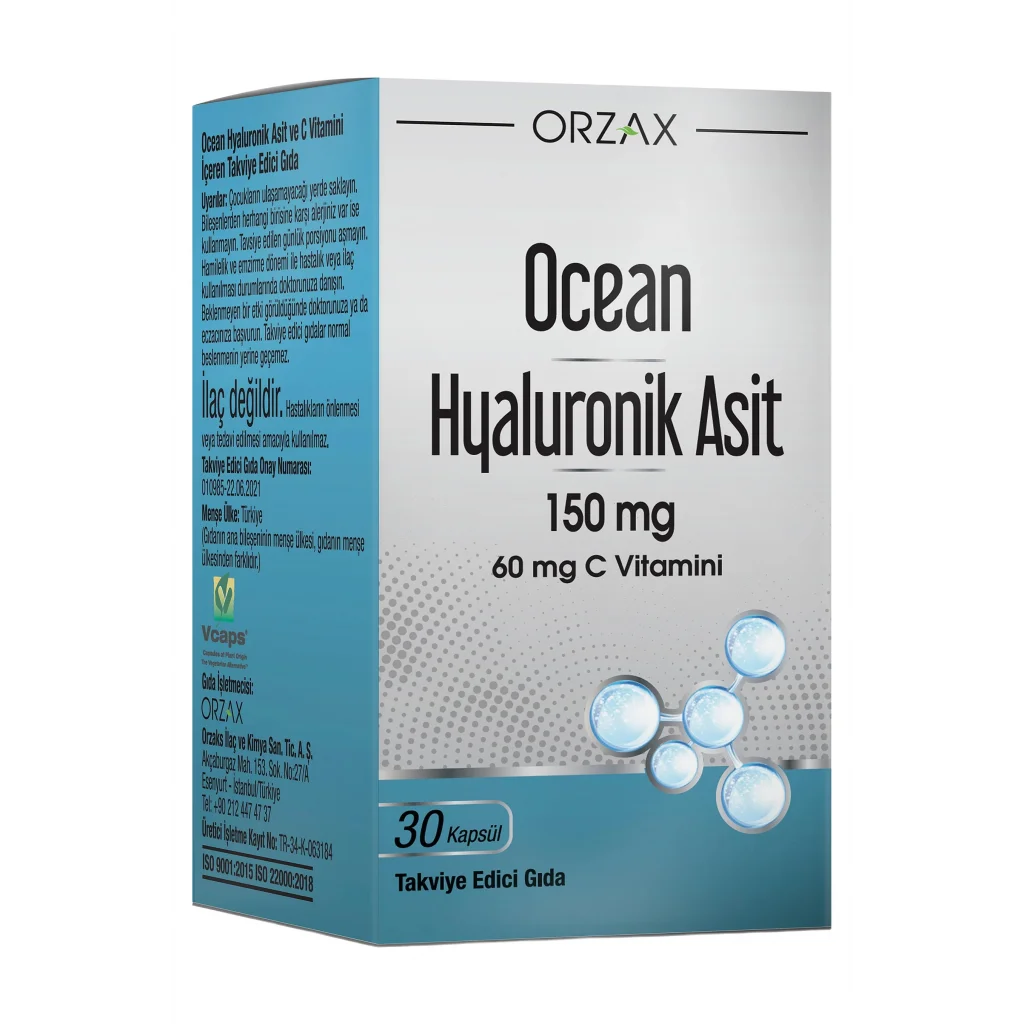 Ocean Hyaluronik Asit 150 mg 30 Kapsül