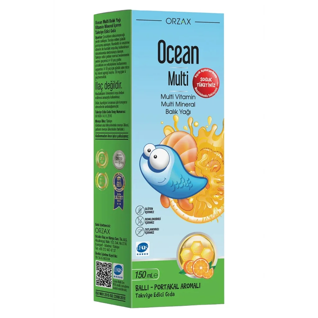 Ocean Multi Şurup (Ballı Portakal Konsantreli) 150 ml
