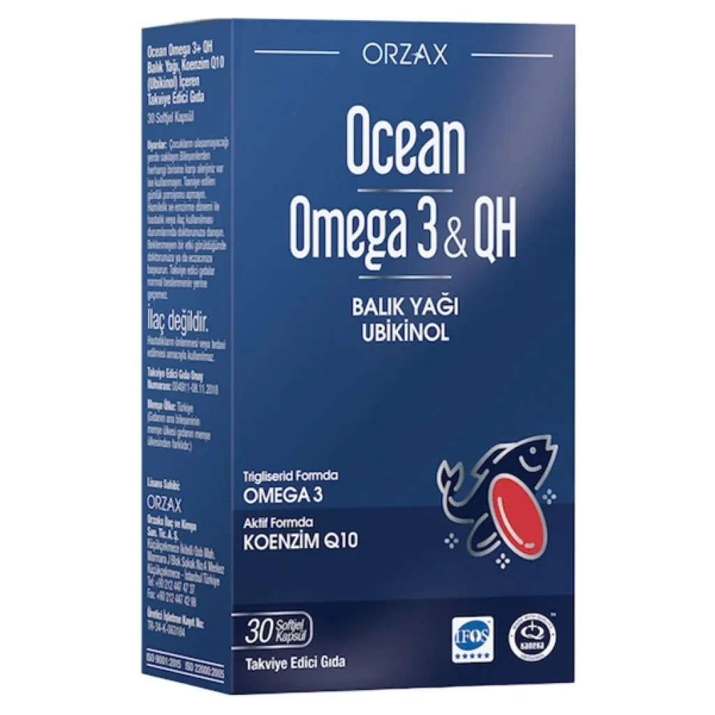 Ocean Omega 3  QH 30 Yumusak Kapsül