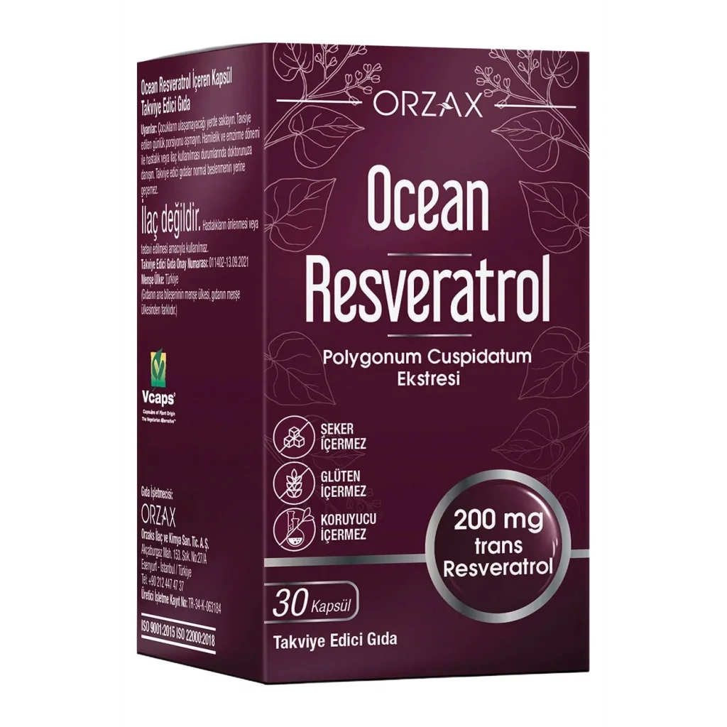 Ocean Resveratrol 200 mg 30 Kapsül