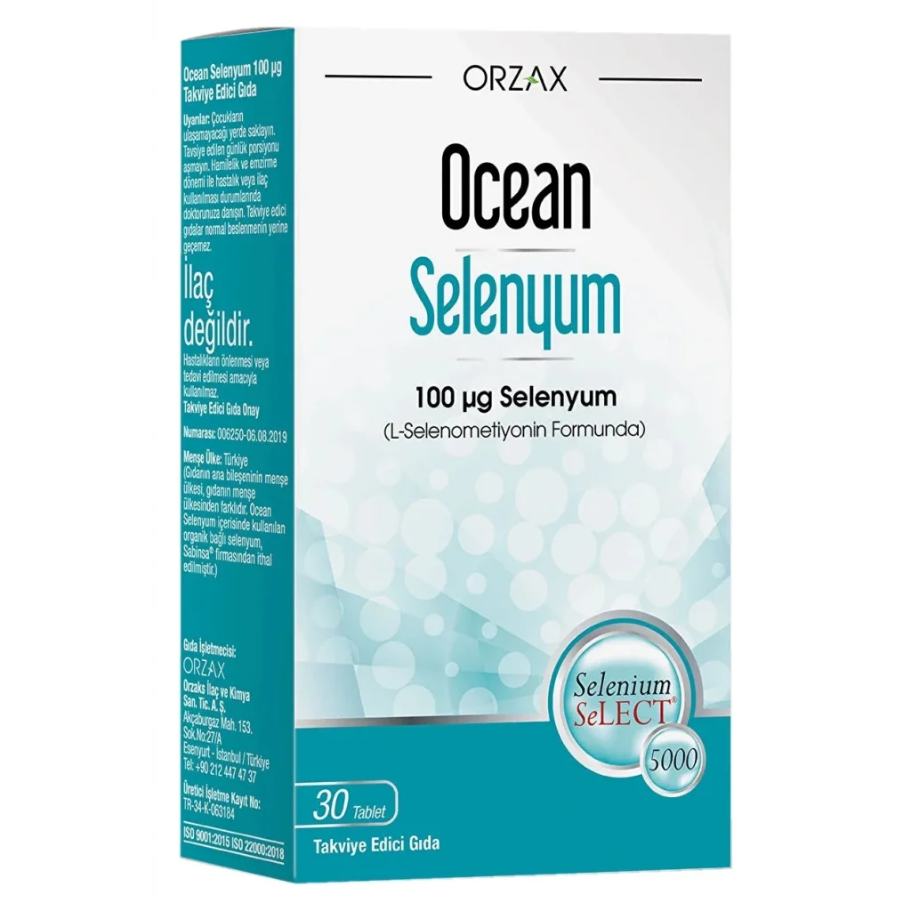 Ocean Selenyum 100 mcg 30 Tablet