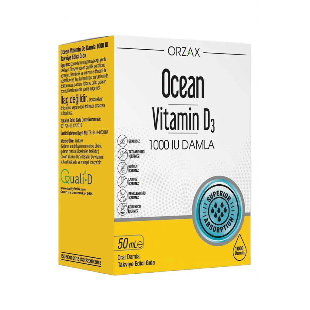 Ocean Vitamin D3 1000 IU Damla 50 ml