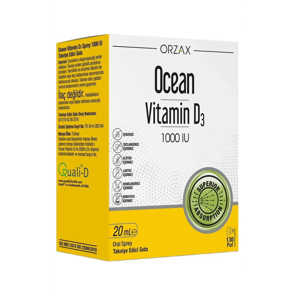 Ocean Vitamin D3 1000 IU Oral Sprey 20 ml