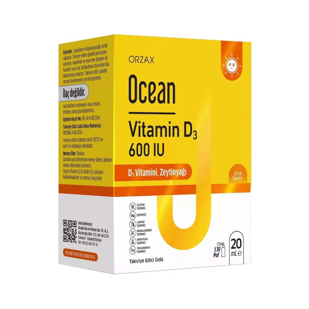 Ocean Vitamin D3 600 IU Oral Sprey 20 ml