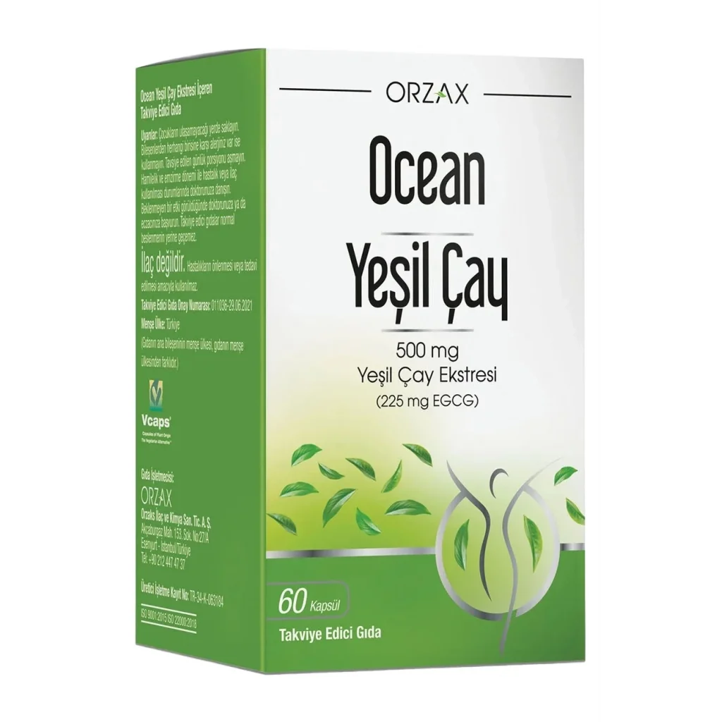 Ocean Yeşil Çay Ekstresi 60 Kapsül