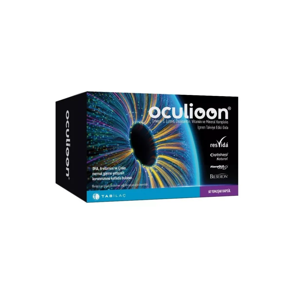 Oculioon Omega 3 Lutein Zeaksantin Vitamin ve Mineral Kompleks Kapsül 60lı