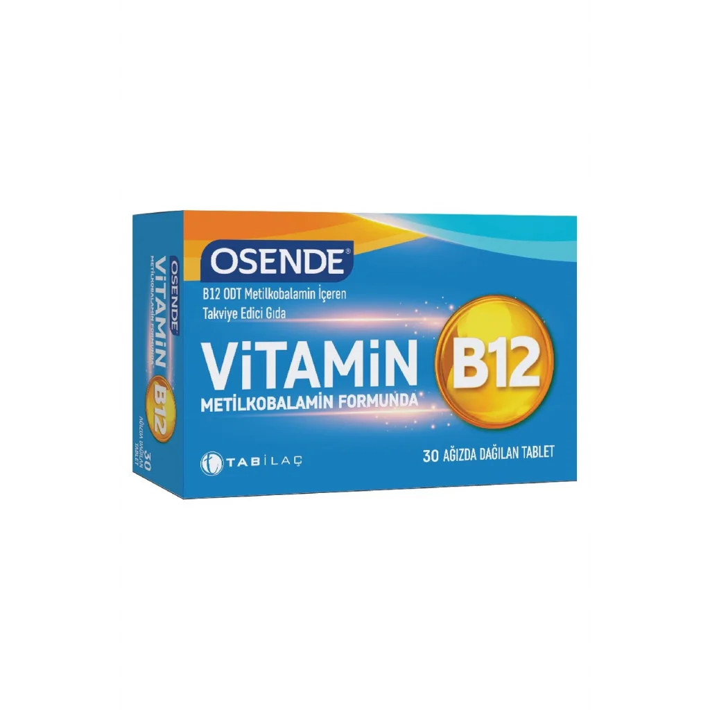 Osende Vitamin B12 30 Ağızda Dağılan Tablet