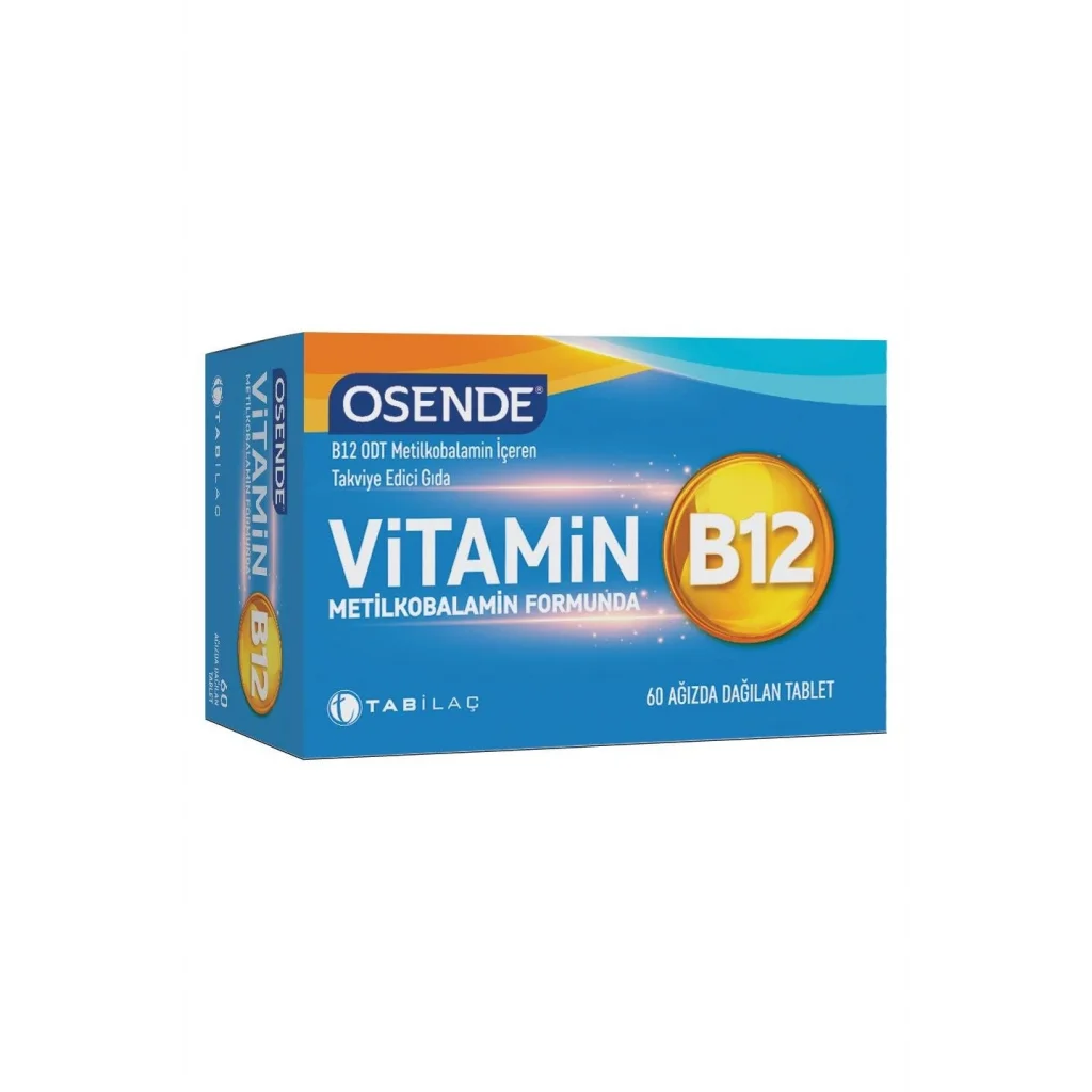 Osende Vitamin B12 60 Ağızda Dağılan Tablet