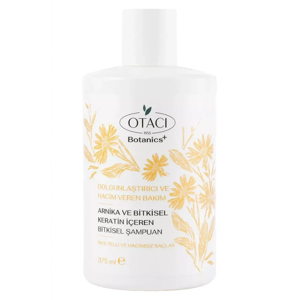 Otacı Botanics+ Dolgunluk ve Hacim Veren Bitkisel Bakım Şampuanı Bitkisel Keratin ve Arnika 375 ml
