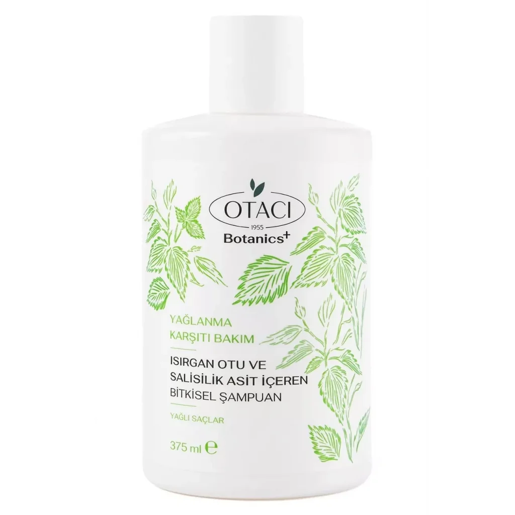 Otaci Botanics Yağlanma Karşıtı Bakım Isırgan Otu ve Salisilik Asit İçeren Bitkisel Şampuan 375 ml