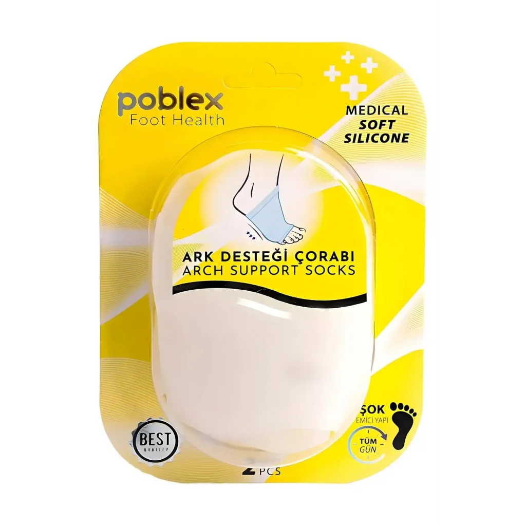 Poblex Ark Desteği Silikon Çorap