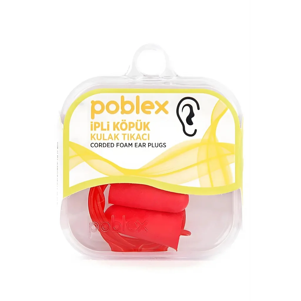 Poblex İpli Köpük Kulak Tıkacı