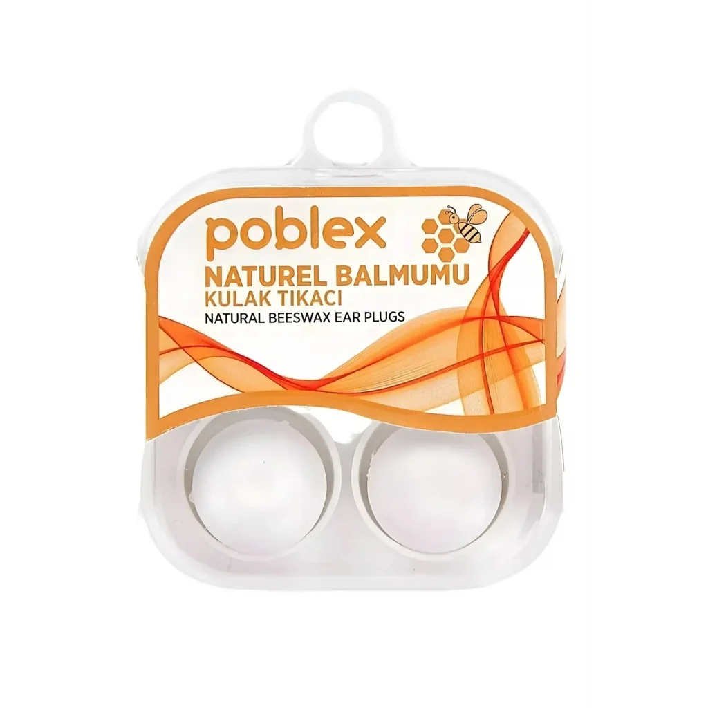 Poblex Naturel Balmumu Kulak Tikaci 2li