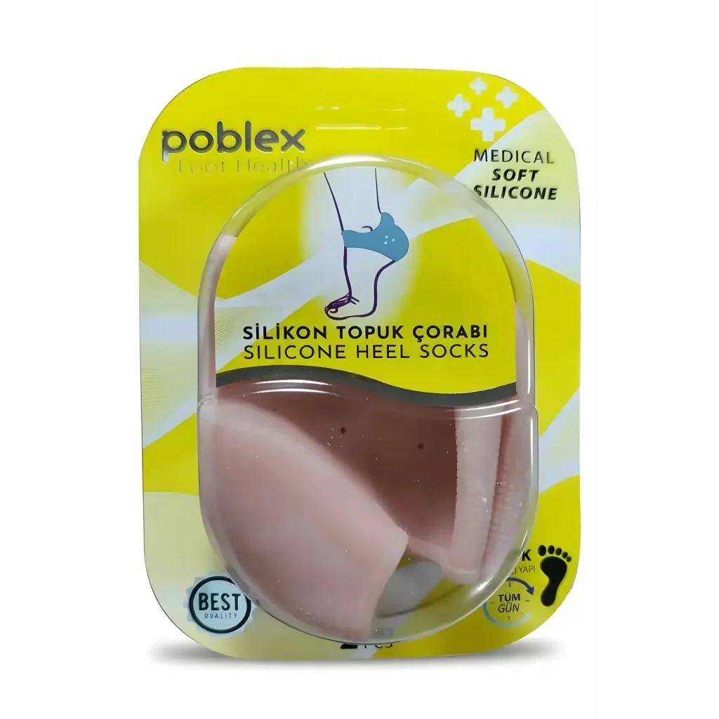 Poblex Silikon Topuk Çorabı