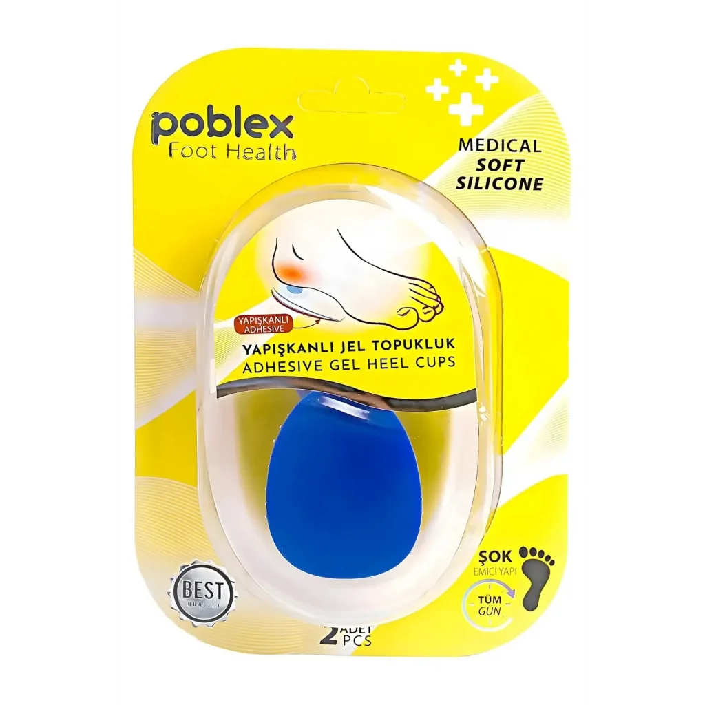 Poblex Yapışkanlı Silikon Jel Topukluk - Erkek