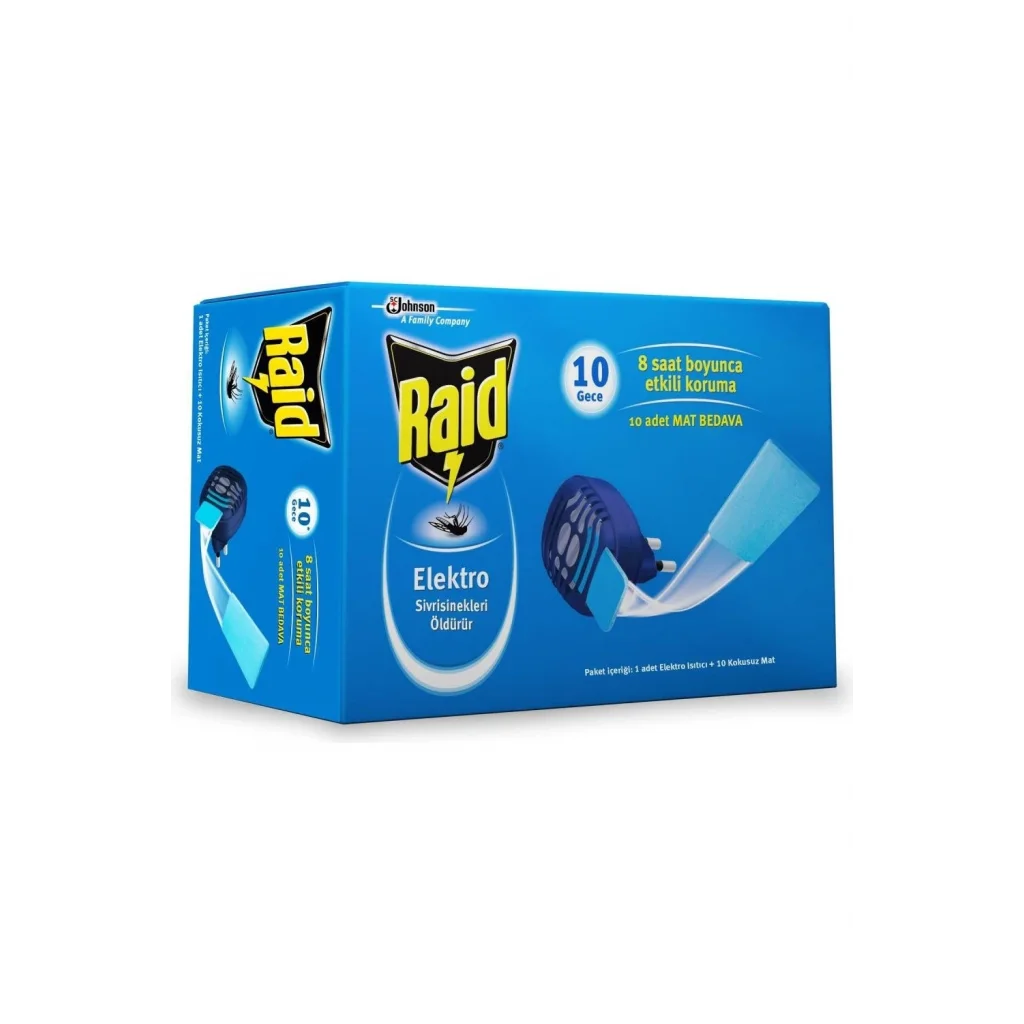 Raid Elektromat Isıtıcı + 10 Mat Bedava