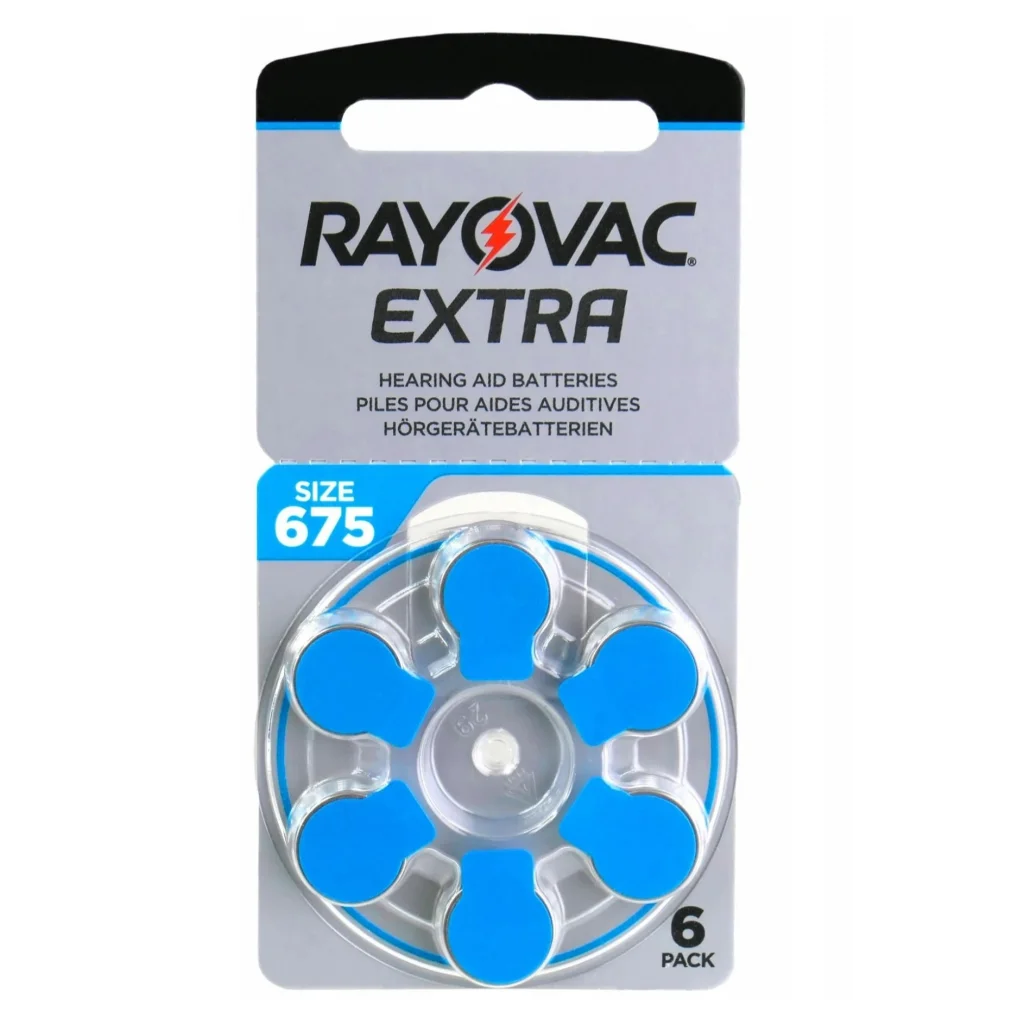 Rayovac 675 Numara İşitme Cihazı Pili 6lı