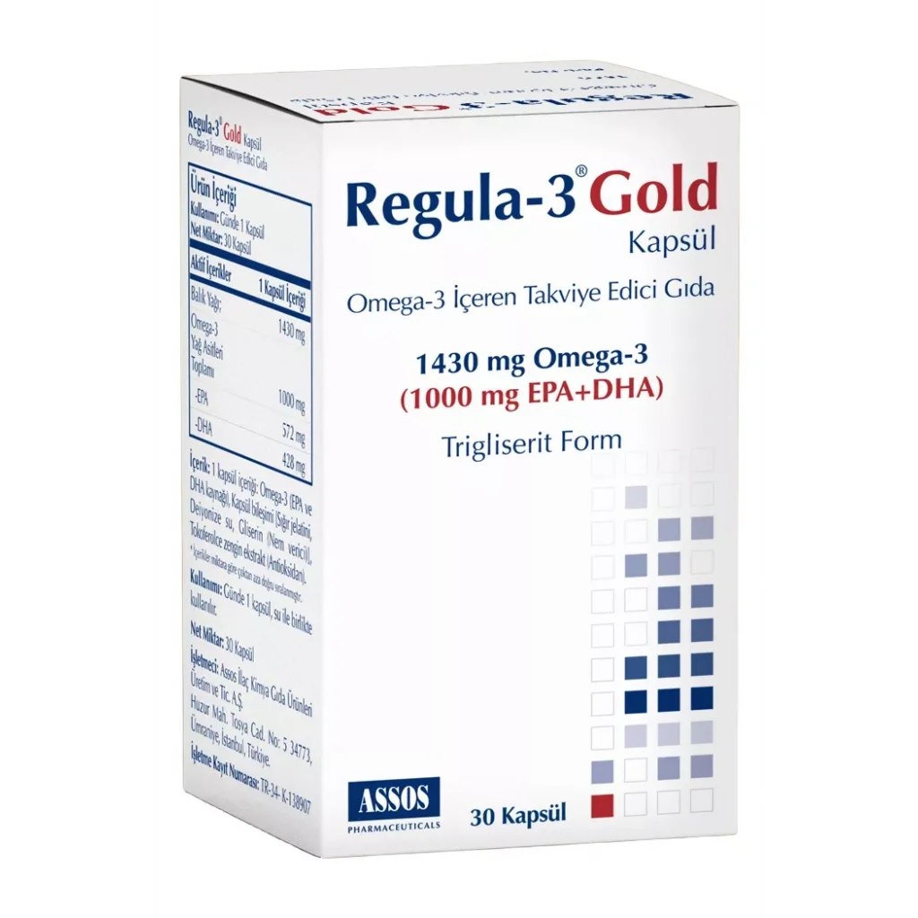 Regula-3 Gold Omega-3 1250 mg 30 Kapsül