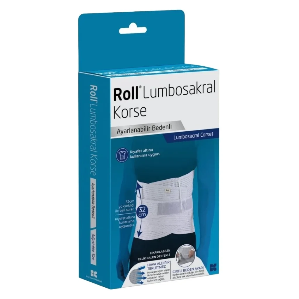 Roll Lumbosakral Korse Ayarlanabilir Bedenli