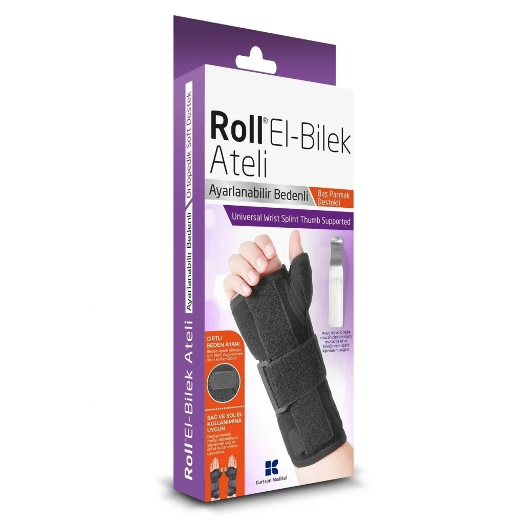Roll Universal Başparmak Destekli El Bilek Ateli
