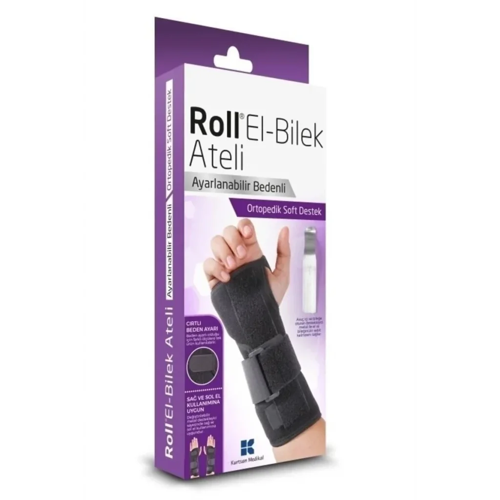 Roll Universal Başparmak Desteksiz El Bilek Ateli
