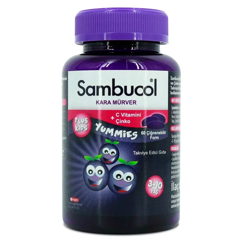 Sambucol Plus Kids Yummies 60 Çigneme Tableti