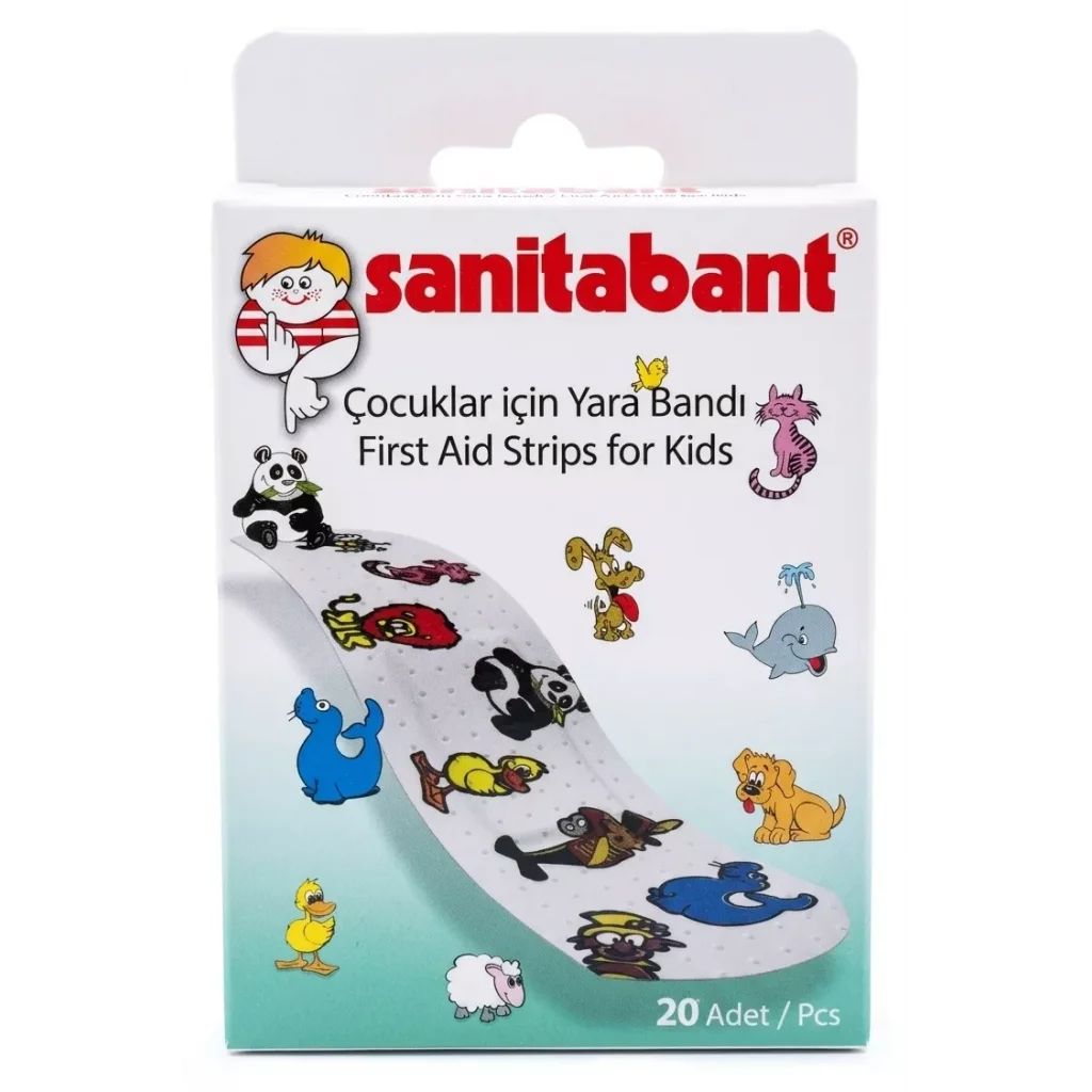 Sanitabant Yara Bandı 20li - Desenli Çocuklar İçin