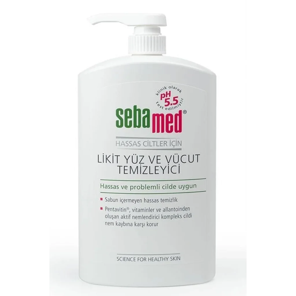 Sebamed Likit Yüz  Vücut Temizleyici 1000 ml - Hassas Ciltler Için