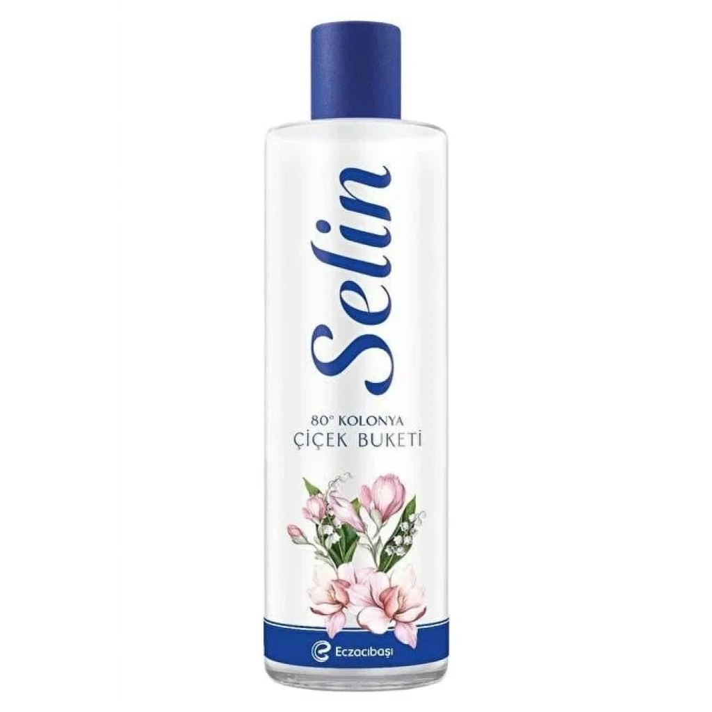 Selin PVC Şişe Kolonya Çiçek Buketi 400 ml