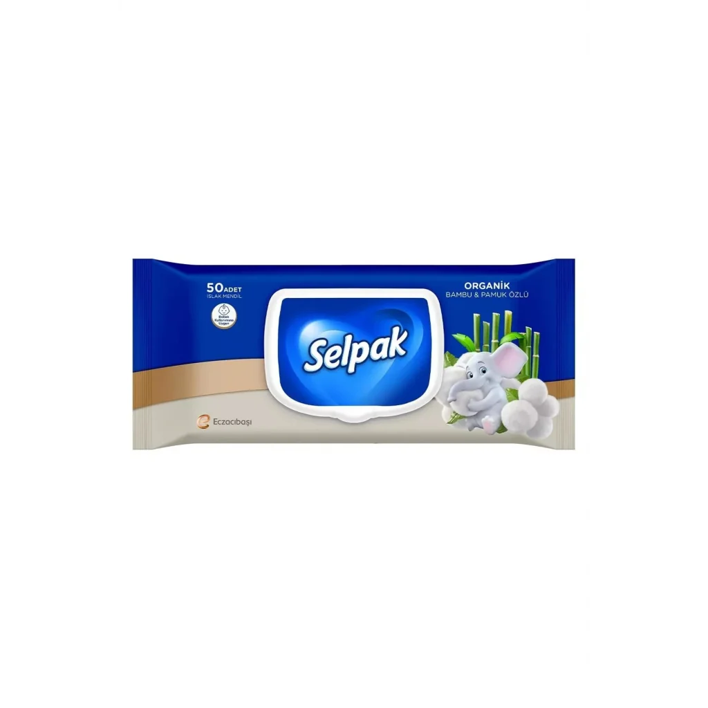 Selpak Bambu  Organik Pamuk Özlü 50’li