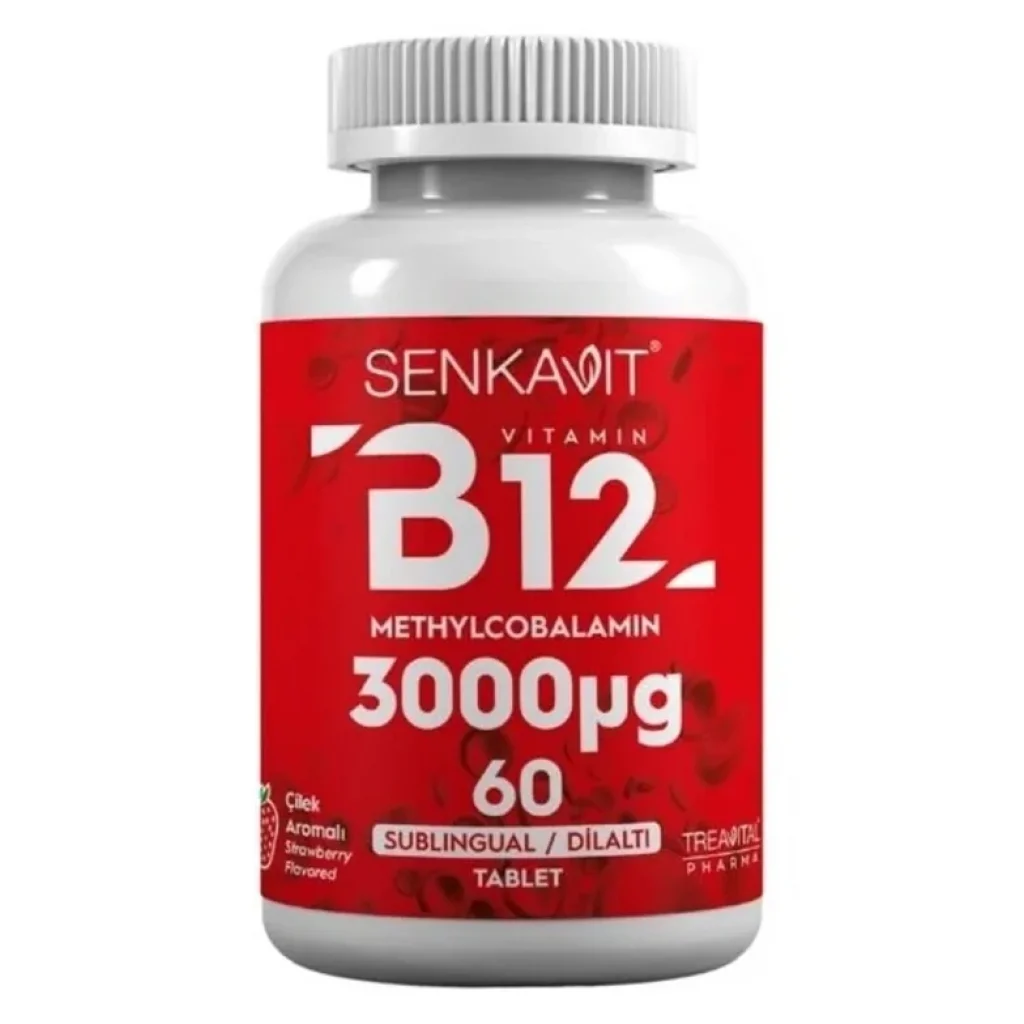 Senkavit B12 3000 mcg Dil Altı Sublingual 60 Tablet