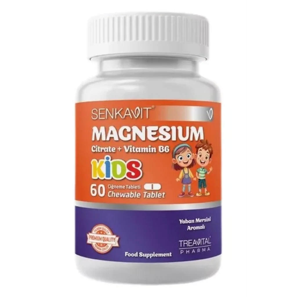 Senkavit Kids Magnezyum B6 Çiğneme 60 Tablet