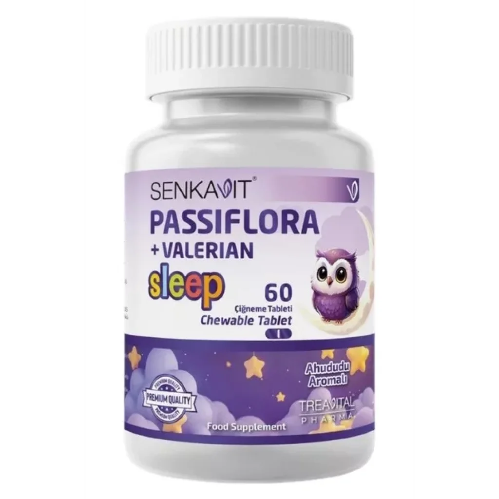 Senkavit Kids Passiflora Sleep Çiğneme 60 Tablet