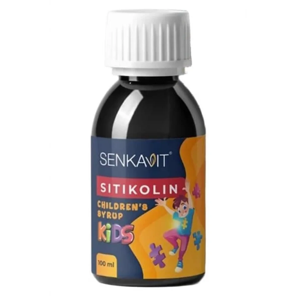 Senkavit Kids Sitikolin + Omega 3 + Vitamin B1 B6 B12 İçeren 100 ml Şurup