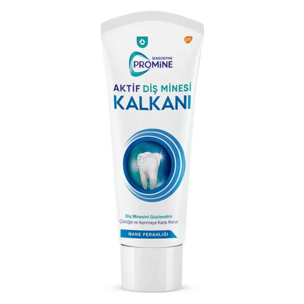 Sensodyne Promine Diş Macunu Aktif Diş Minesi Kalkanı Nane Ferahlığı Beyazlatıcı Diş Macunu 75 ml