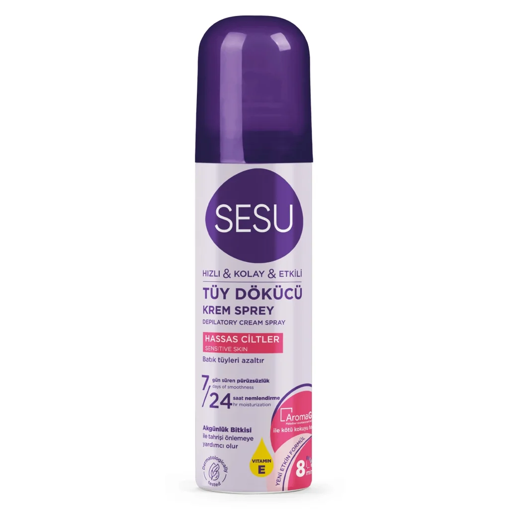 Sesu Tüy Dökücü Krem Sprey 150 ml - Hasas Ciltler