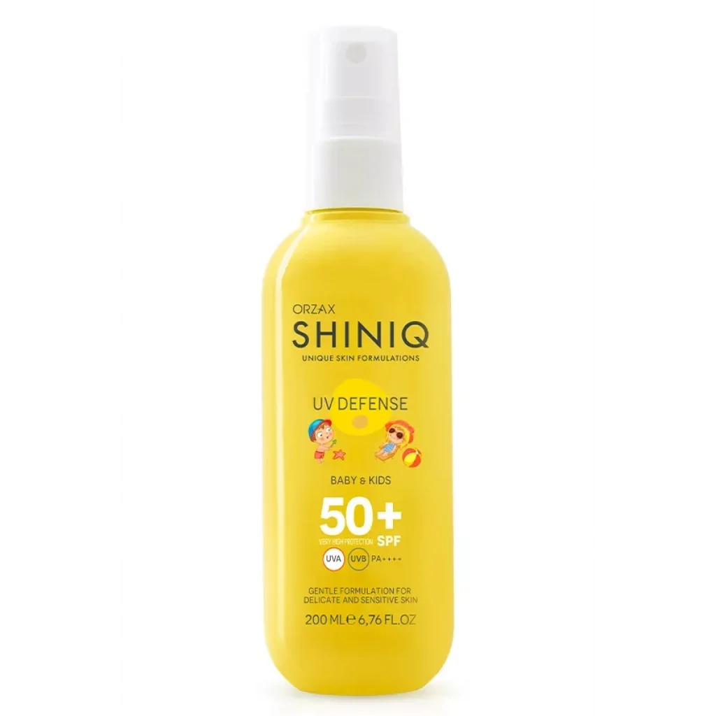 Shiniq Bebek ve Çocuklar için Güneş Koruyucu Vücut Spreyi SPF 50+ 200 ML