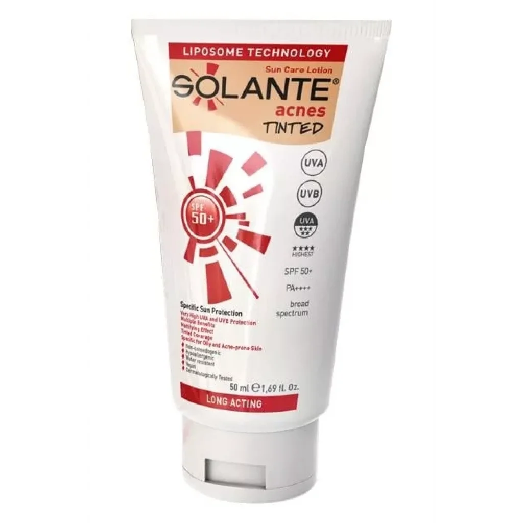 Solante Acnes Tinted Losyon SPF50+ 50 ml