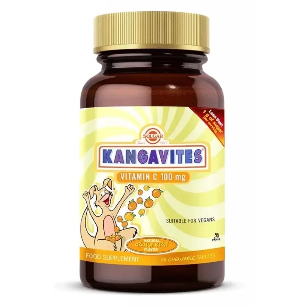 Solgar Kangavites Chewable Vitamin C 100 mg 90 Tablet