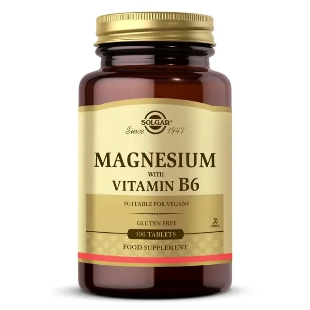 Solgar Magnesium with Vitamin B6 100 Tablet