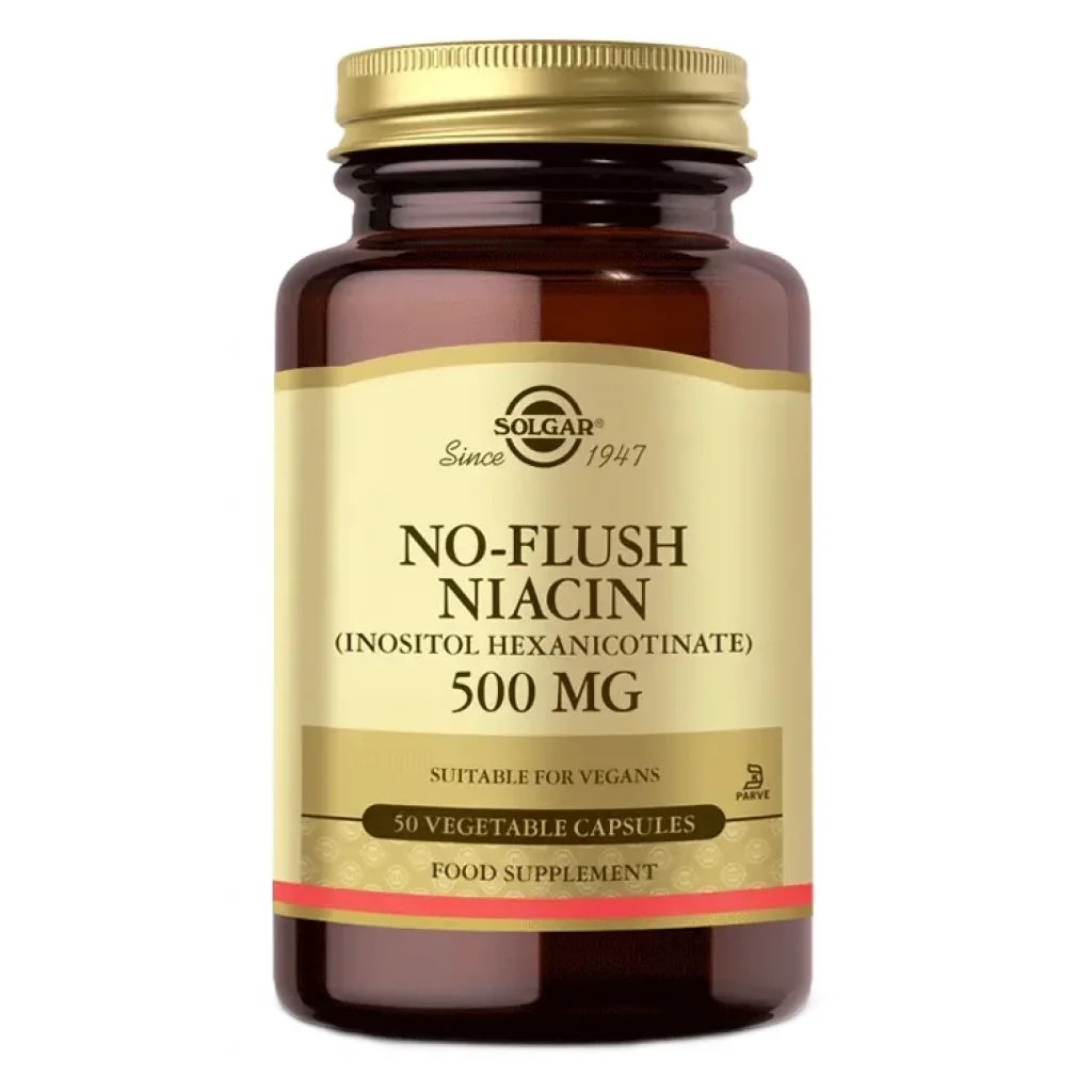 Solgar No Flush Niacin 500 mg 50 Kapsül