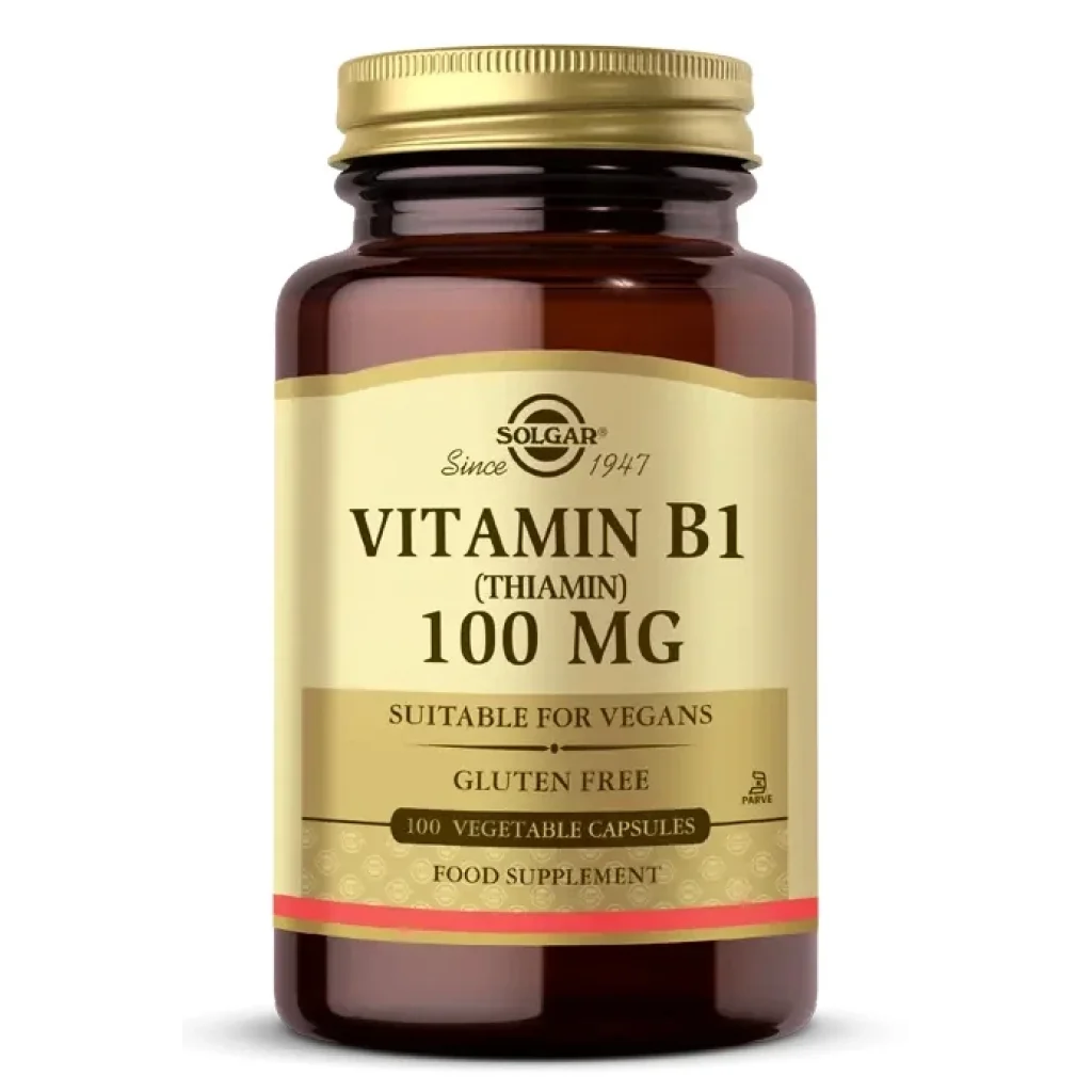 Solgar Vitamin B1 (Thiamin) 100 mg 100 Kapsül