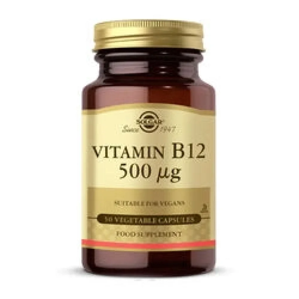Solgar Vitamin B12 500 mcg 50 Vegetable Kapsül