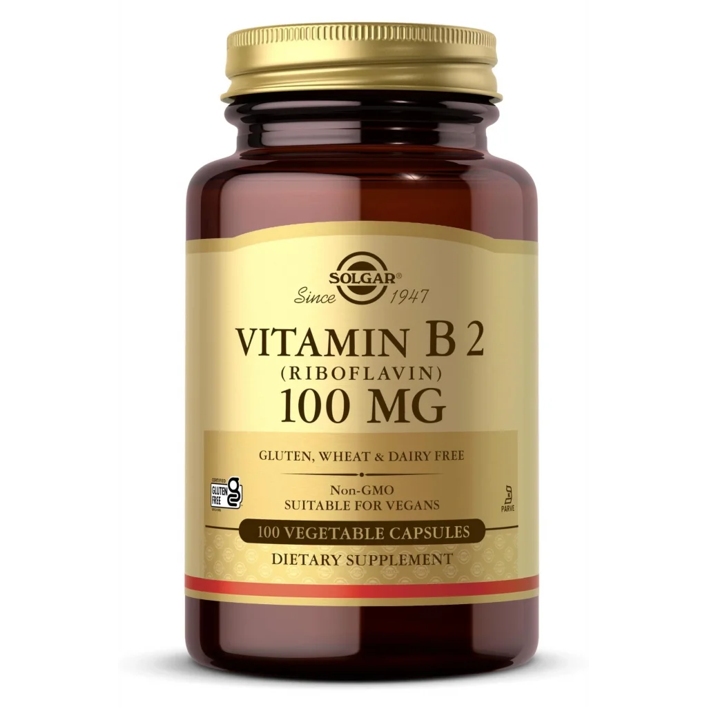 Solgar Vitamin B2 (Riboflavin) 100 mg 100 Kapsül