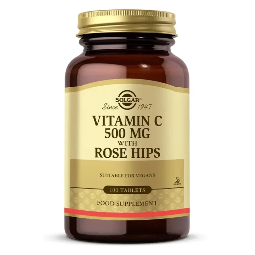 Solgar Vitamin C with Rose Hips 500 mg 100 Tablet