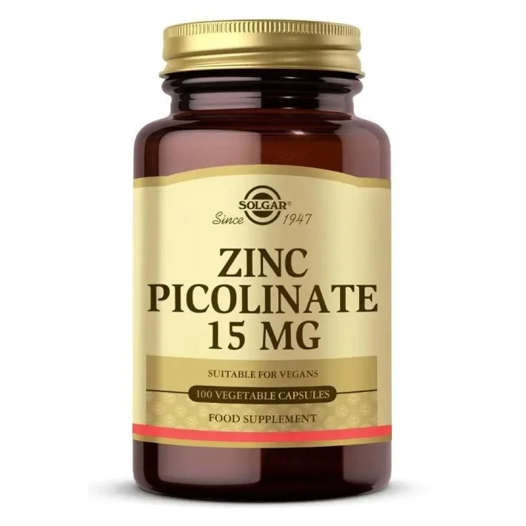 Solgar Zinc Picolinate 15 mg 100 Kapsül
