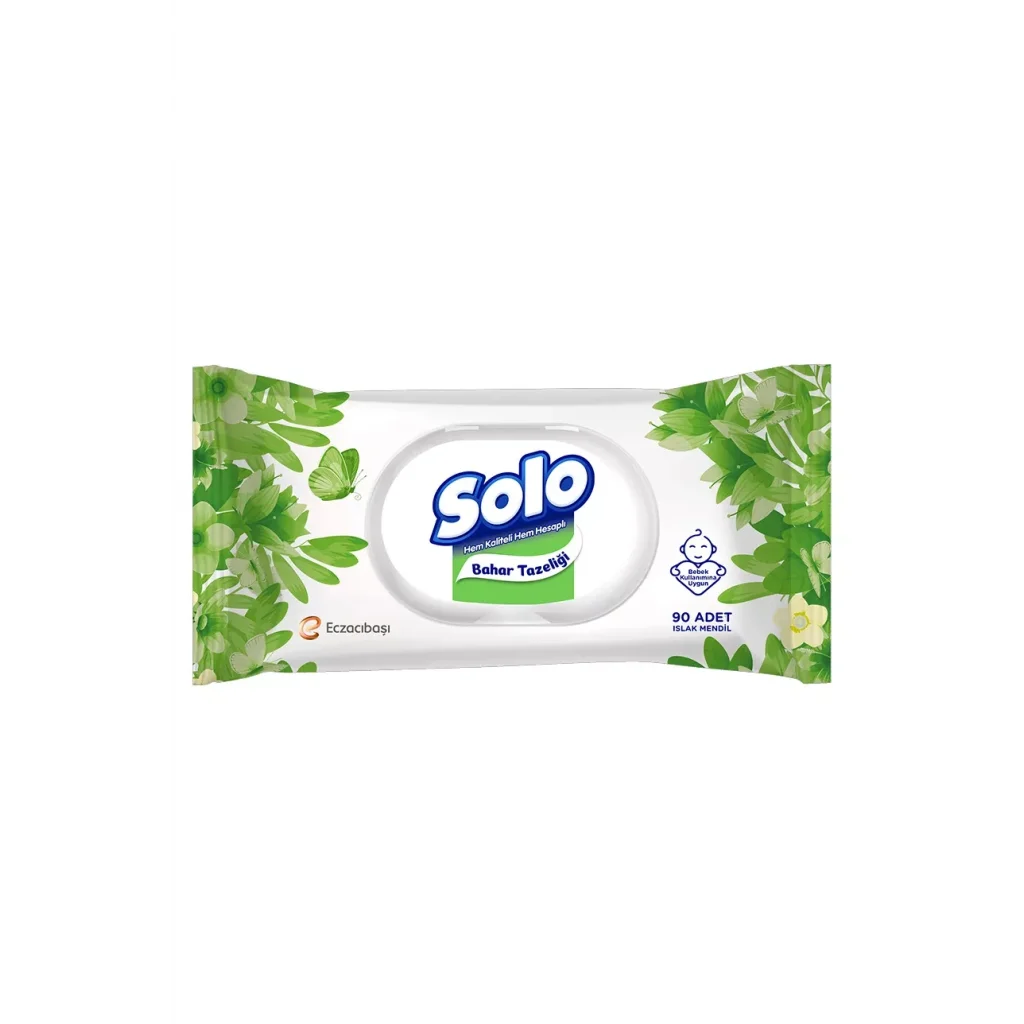 Solo Islak Havlu 90 Yaprak - Bahar Tazeliği