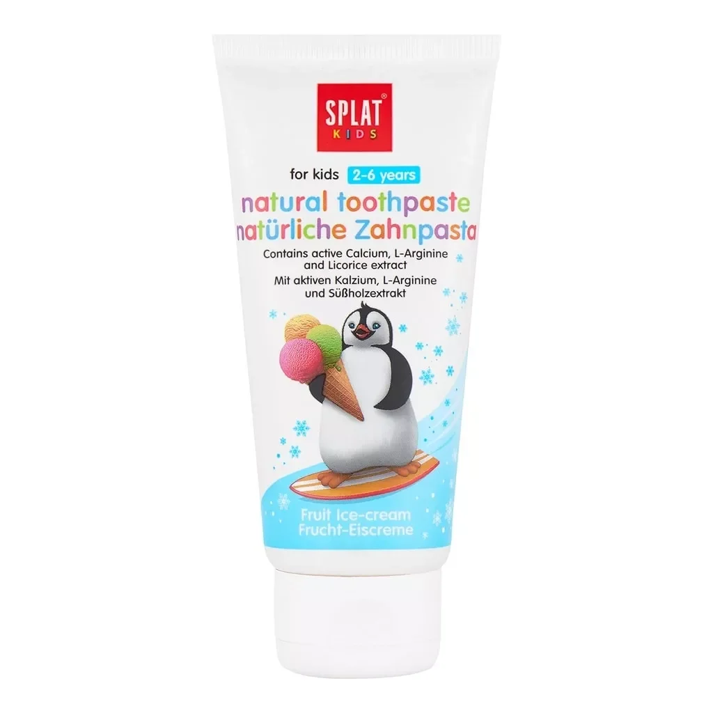 Splat Kids Meyveli Dondurma Tadında 2-6 Yaş Arası Doğal Diş Macunu 50 ml